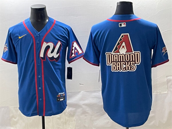 Men's National League Arizona Diamondbacks Team Big Logo Blue 2025 All-Star Edition Limited Stitched Baseball Jerseys