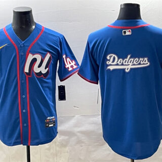 Men's National League Los Angeles Dodgers Team Big Logo Blue 2025 All-Star Edition Limited Stitched Baseball Jersey