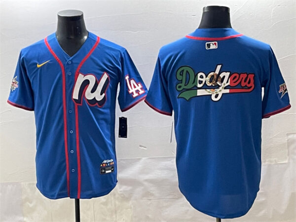 Men's National League Los Angeles Dodgers Team Big Logo Blue 2025 All-Star Edition Limited Stitched Baseball Jersey
