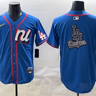 Men's National League Los Angeles Dodgers Team Big Logo Blue 2025 All-Star Edition Limited Stitched Baseball Jersey