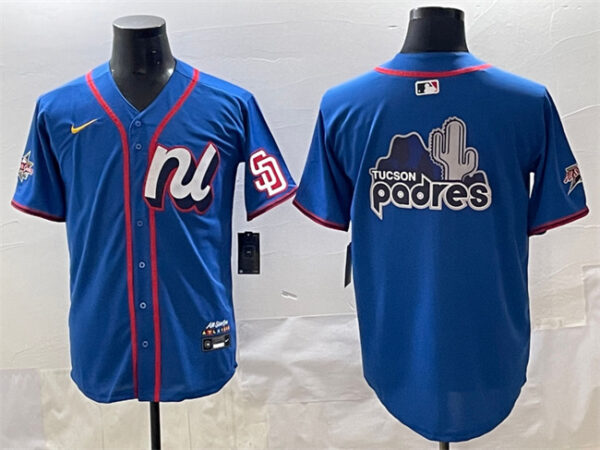 Men's National League San Diego Padres Team Big Logo Blue 2025 All-Star Edition Limited Stitched Baseball Jersey