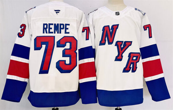 Men's New York Rangers #73 Matt Rempe White 2024-25 Stadium Series