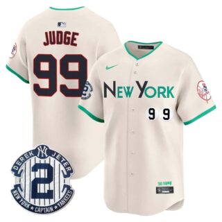 Men's New York Yankees City Connect Vapor Premier Limited Jersey All Stitched Aaron Judge #99