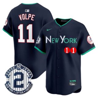 Men's New York Yankees City Connect Vapor Premier Limited Jersey All Stitched Anthony Volpe