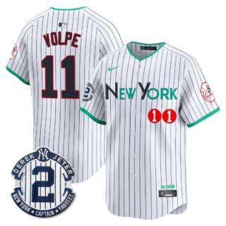 Men's New York Yankees City Connect Vapor Premier Limited Jersey All Stitched Anthony Volpe #11