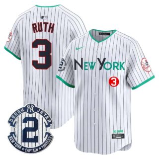 Men's New York Yankees City Connect Vapor Premier Limited Jersey All Stitched Babe Ruth #3