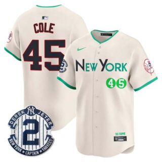 Men's New York Yankees City Connect Vapor Premier Limited Jersey All Stitched Gerrit Cole #45