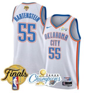Men's Oklahoma City Thunder #55 Isaiah Hartenstein 2024-25 Champions Jersey All Stitched