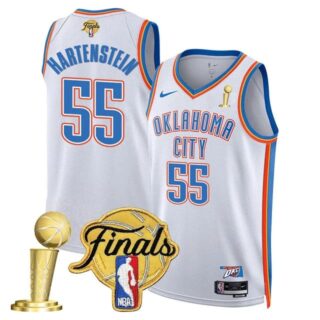 Men's Oklahoma City Thunder #55 Isaiah Hartenstein 2024-25 Champions Jersey All Stitched