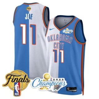 Men's Oklahoma City Thunder #11 Isaiah Joe 2024-25 Champions Jersey All Stitched