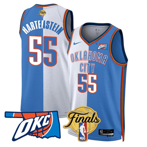 Men's Oklahoma City Thunder #55 Isaiah Hartenstein Final Patch Jersey All Stitched