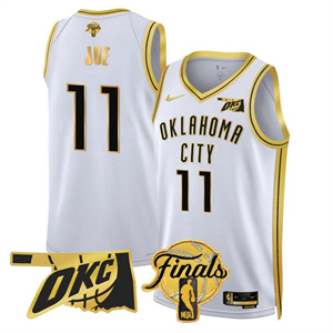 Men's Oklahoma City Thunder #11 Isaiah Joe Final Patch Jersey All Stitched
