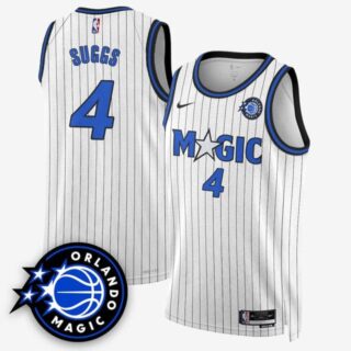 Men's Orlando Magic #4 Jalen Suggs New Generation of Magic Basketball Jersey All Stitched