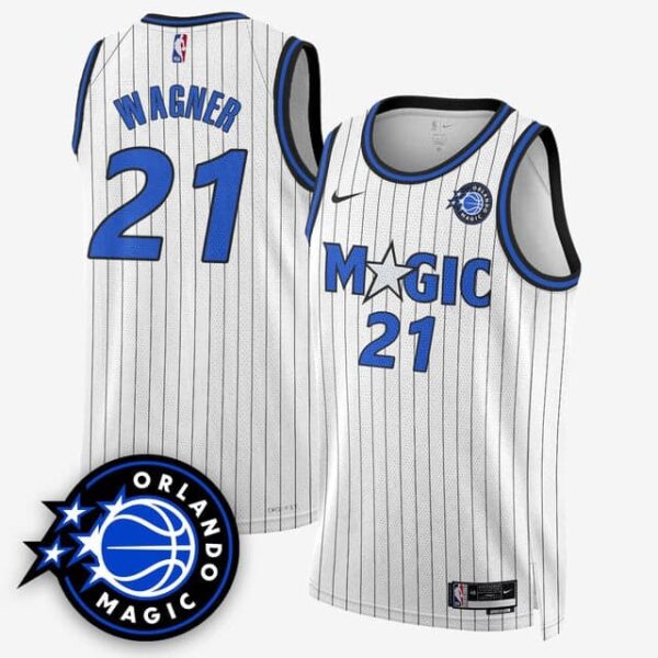 Men's Orlando Magic #21 Moritz Wagner New Generation of Magic Basketball Jersey All Stitched