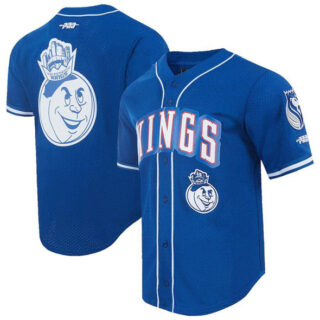 Men's Sacramento Kings Blue 2024 25 City Edition Stitched Baseball Jersey