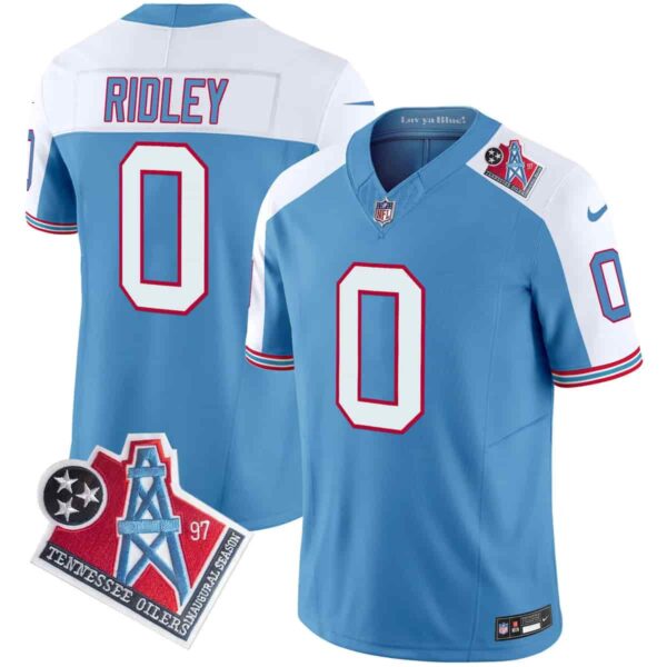 Men's Tennessee Titans 1997 Throwback Vapor Limited Jersey All Stitched Calvin Ridley 0