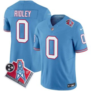 Men's Tennessee Titans 1997 Throwback Vapor Limited Jersey All Stitched Calvin Ridley 0