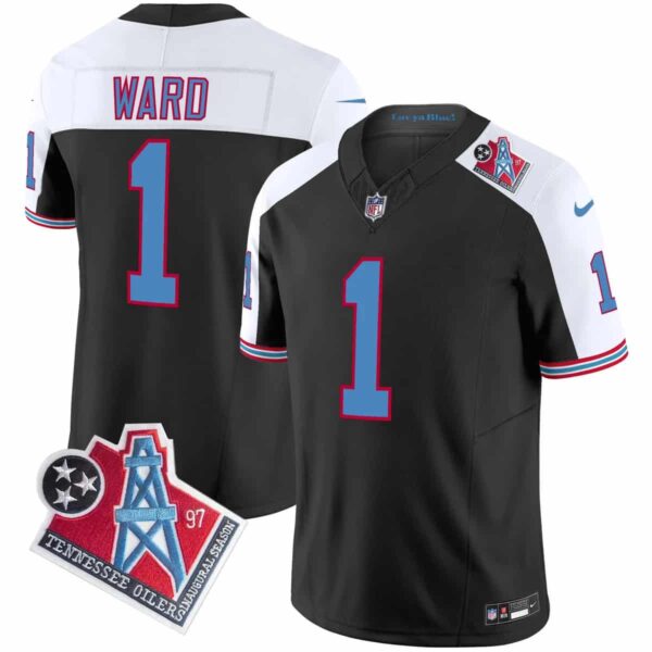 Men's Tennessee Titans 1997 Throwback Vapor Limited Jersey All Stitched Cam Ward #1