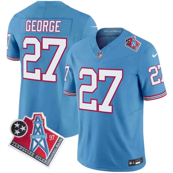 Men's Tennessee Titans 1997 Throwback Vapor Limited Jersey All Stitched Eddie George 27