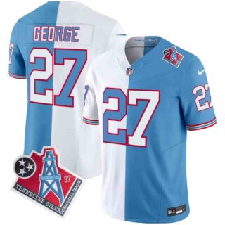 Men's Tennessee Titans 1997 Throwback Vapor Limited Jersey All Stitched Eddie George 27