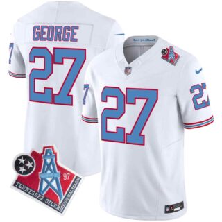 Men's Tennessee Titans 1997 Throwback Vapor Limited Jersey All Stitched Eddie George