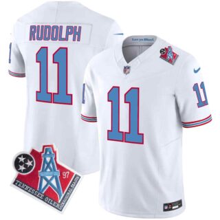 Men's Tennessee Titans 1997 Throwback Vapor Limited Jersey All Stitched Mason Rudolph