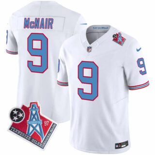 Men's Tennessee Titans 1997 Throwback Vapor Limited Jersey All Stitched Steve Mcnair