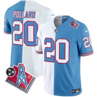 Men's Tennessee Titans 1997 Throwback Vapor Limited Jersey All Stitched Tony Pollard 20