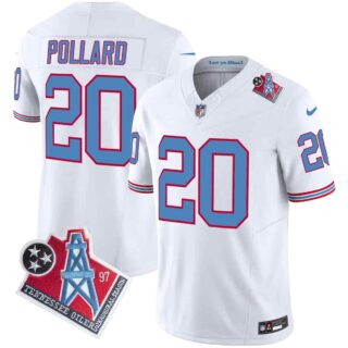 Men's Tennessee Titans 1997 Throwback Vapor Limited Jersey All Stitched Tony Pollard