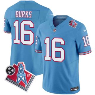 Men's Tennessee Titans 1997 Throwback Vapor Limited Jersey All Stitched Treylon Burks 16
