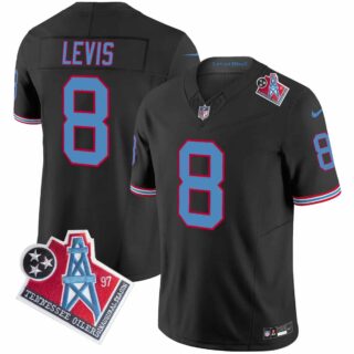 Men's Tennessee Titans 1997 Throwback Vapor Limited Jersey All Stitched Will Levis 8