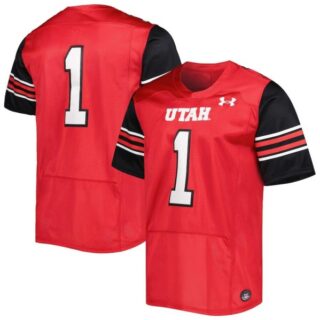 Men's Utah Utes Active Player Custom Red Limited Stitched Football Jersey
