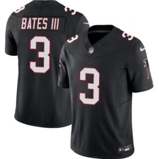 Men's Atlanta Falcons #3 Jessie Bates lll Black 2025 Draft F.U.S.E. Vapor Untouchable Limited Football Stitched Jersey