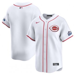 Men's Cincinnati Reds Blank White 2025 Speedway Classic Home Limited Stitched Baseball Jersey