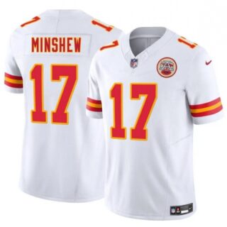 Men's Kansas City Chiefs #17 Gardner Minshew White 2025 F.U.S.E. Vapor Untouchable Limited Football Stitched Jersey