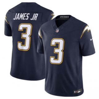 Men's Los Angeles Chargers #3 Derwin James Jr. Navy 2025 F.U.S.E. Alternate Vapor Limited Football Stitched Jersey