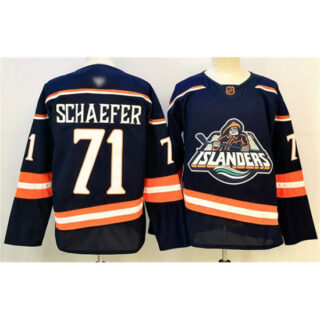 Men's New York Islanders #71 Matthew Schaefer Navy 2024-25 Stitched Hockey Jersey