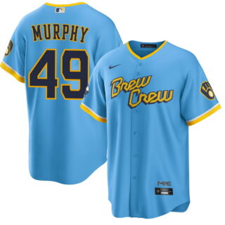 Men's Pat Murphy #49 Milwaukee Brewers City Connect Jersey