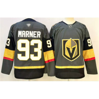 Men's Vegas Golden Knights #93 Mitch Marner Grey 2024-25 Stitched Hockey Jersey