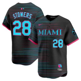 Miami Marlins 2025 City Connect Vapor Premier Limited Jersey All Stitched Kyle Stowers