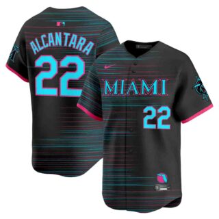 Miami Marlins 2025 City Connect Vapor Premier Limited Jersey All Stitched Sandy Alcantara
