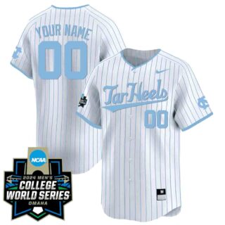 North Carolina Tar Heels 2024 College World Series Patch Vapor Premier Limited Custom Jersey All Stitched