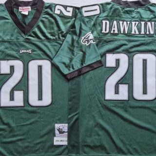Philadelphia Eagles Green #20 Brian Dawkins Throwback Jersey