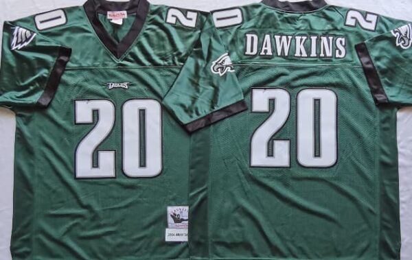 Philadelphia Eagles Green #20 Brian Dawkins Throwback Jersey