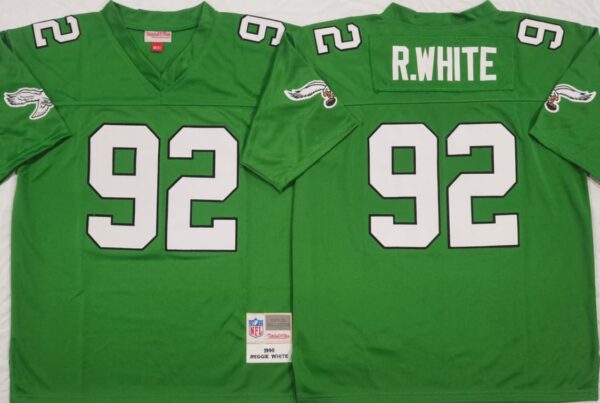 Philadelphia Eagles Green #92 R.WHITE M&N Jerseys