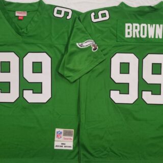 Philadelphia Eagles Green #99 Jerome Brown Throwback Jersey