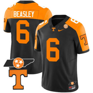 Tennessee Volunteers 2023 Alternate Vapor Limited Jersey V3 All StitchedBlack #6 Aaron Beasley