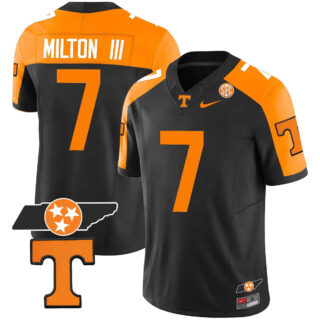 Tennessee Volunteers 2023 Alternate Vapor Limited Jersey V3 All StitchedBlack #7 Joe Milton lii