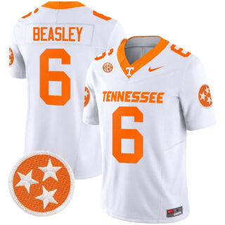 Tennessee Volunteers 2024 Vapor Limited Jersey All Stitched White #6 Aaron Beasley