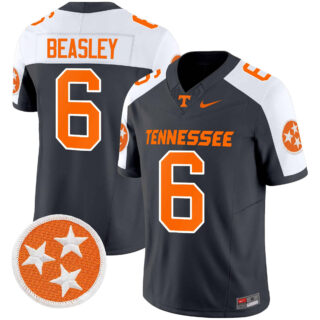 Tennessee Volunteers 2024 Vapor Limited Jersey All Stitched Grey Alternate #6 Aaron Beasley